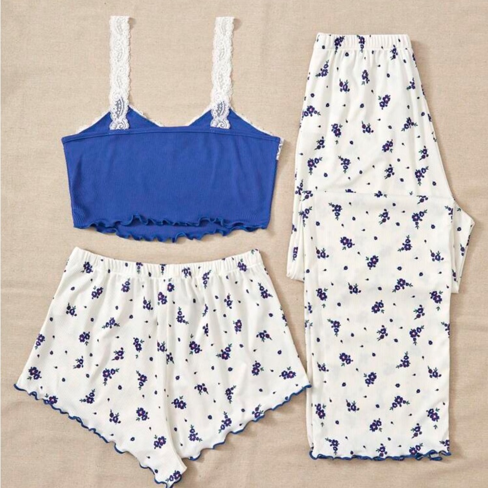 Beauty Blue 3 Piece set Cute